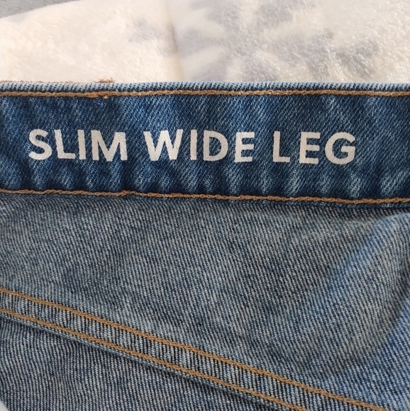 J. Crew Sim Wide Leg Jean Patchwork Raw Hem Sz 30 - Picture 6 of 15